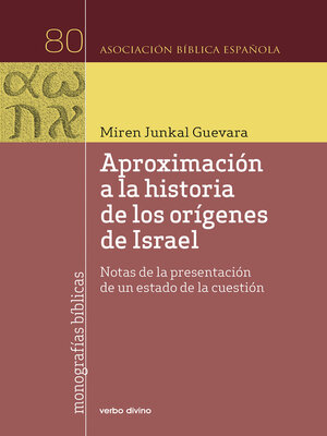 cover image of Aproximación a la historia de los orígenes de Israel